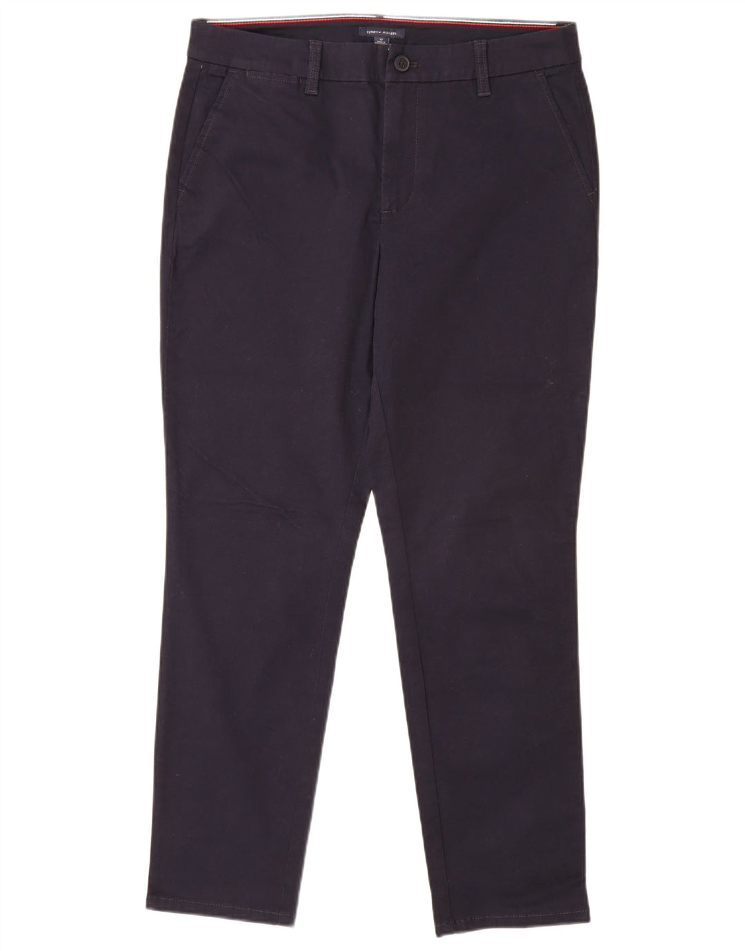 TOMMY HILFIGER Pantaloni chino subțiri pentru femei US 10 Large W32 L29 bleumarin