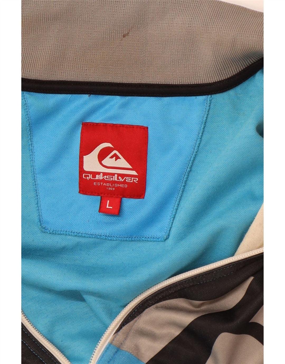 Jachetă de trening pentru femei QUIKSILVER UK 16, mare, albastru, color block