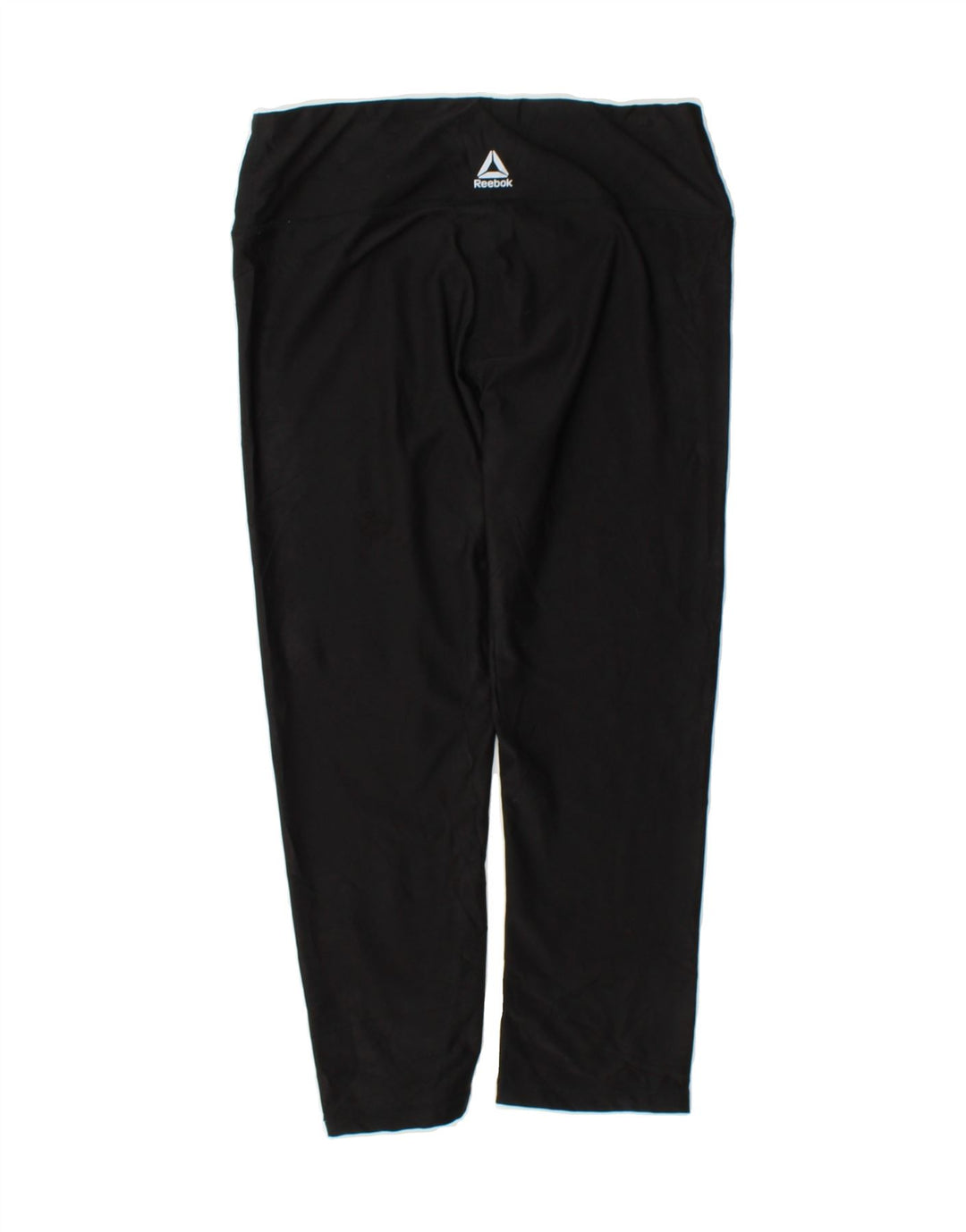 REEBOK Womens Graphic Capri Tracksuit Trousers UK 8 Small Black Polyester Vintage Reebok and Second-Hand Reebok from Messina Hembry 