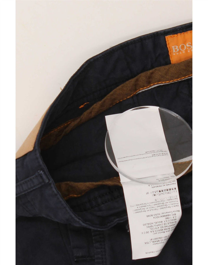 Pantaloni scurți chino pentru bărbați Hugo Boss W36, mari, albastru, bumbac