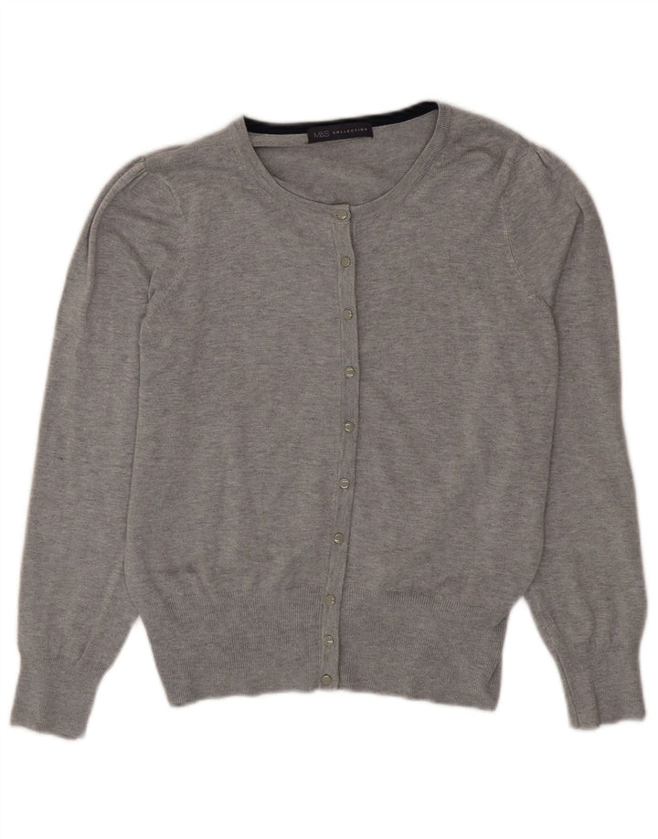 Pulover cardigan pentru femei Marks & Spencer UK 12 Medium Gri Viscose