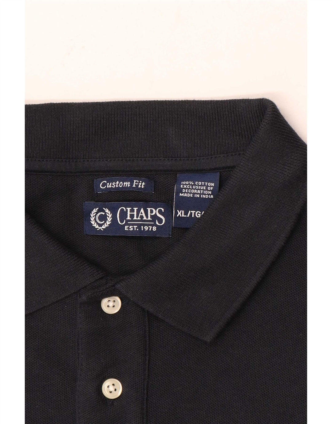 Cămașă polo pentru bărbați Chaps, personalizat, XL, bumbac bleumarin