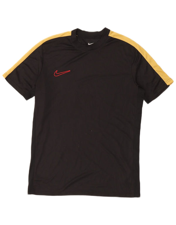 Tricou pentru bărbați Nike Dri Fit Slim Fit Top mare, negru, poliester color bloc