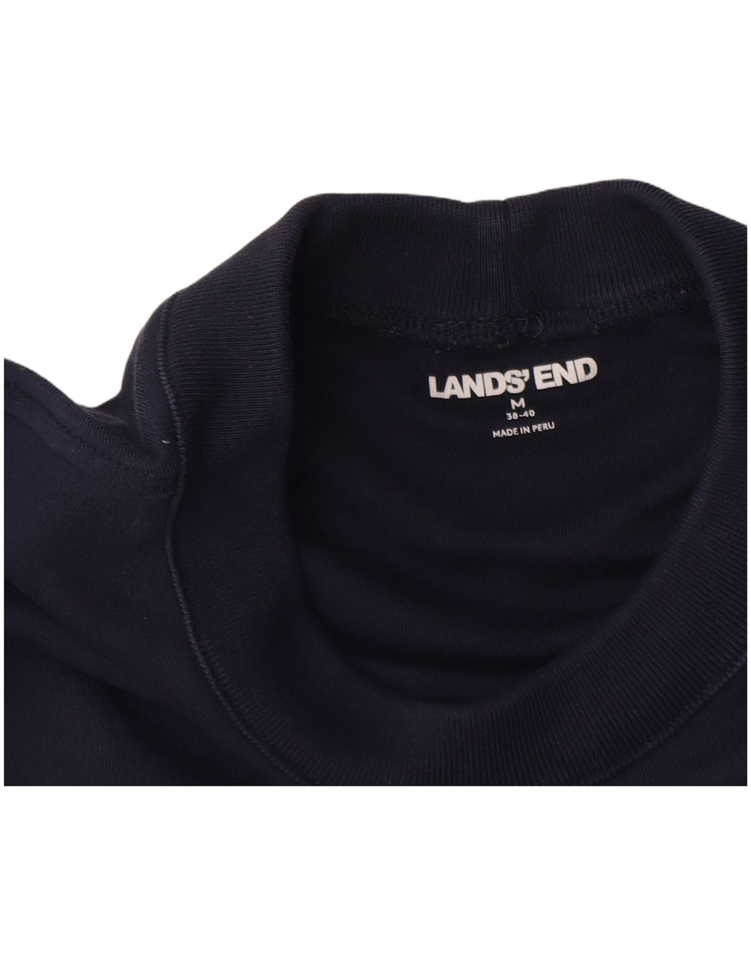 Top pentru bărbați Lands End cu mânecă lungă UK 38/40 Medium Bleumarin
