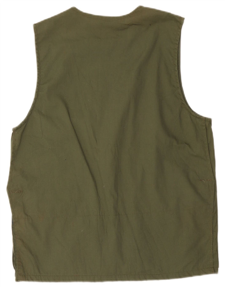 Gilet utilitar vintage pentru bărbați IT 46 mic bumbac kaki