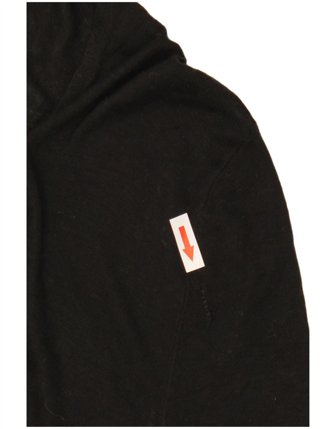 Top femeie Zara cu mânecă lungă UK 16 mare, negru, viscoză