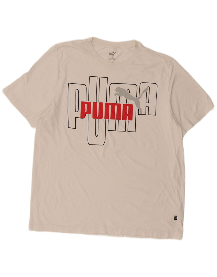 Tricou grafic Puma pentru bărbați Top XL Bumbac alb
