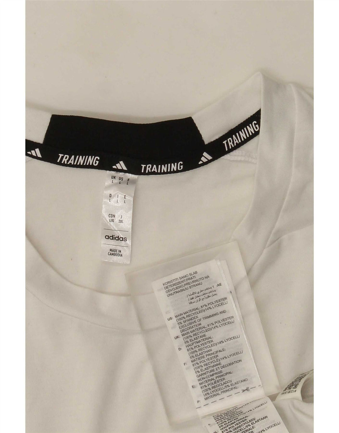Tricou pentru bărbați Adidas Top mare, alb, poliester sport