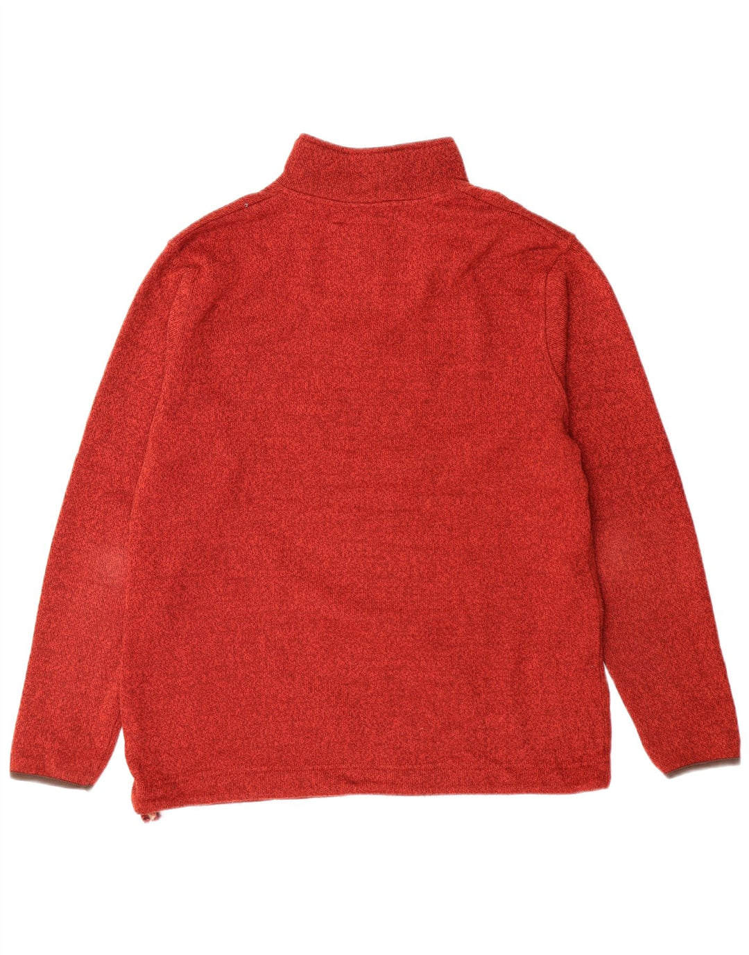 Hanorac pentru bărbați Weird Fish, cu fermoar, cu gât, din poliester mare roșu