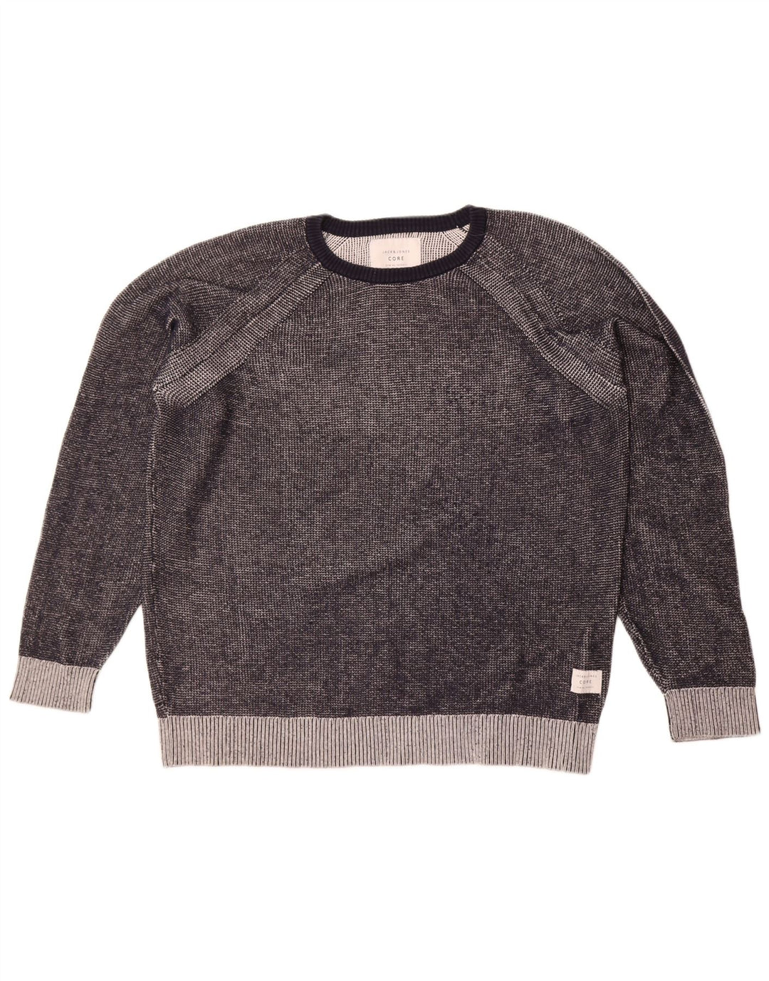 Pulover Jack & Jones pentru bărbați, cu gât crew, XL, bumbac gri