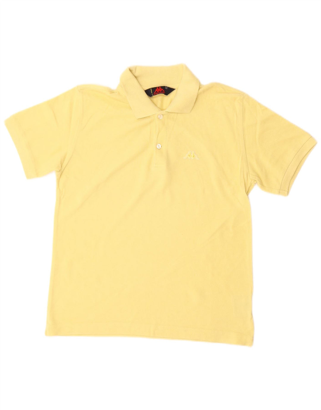 KAPPA Tricou Polo Băieți 13-14 Ani Mare Bumbac Galben