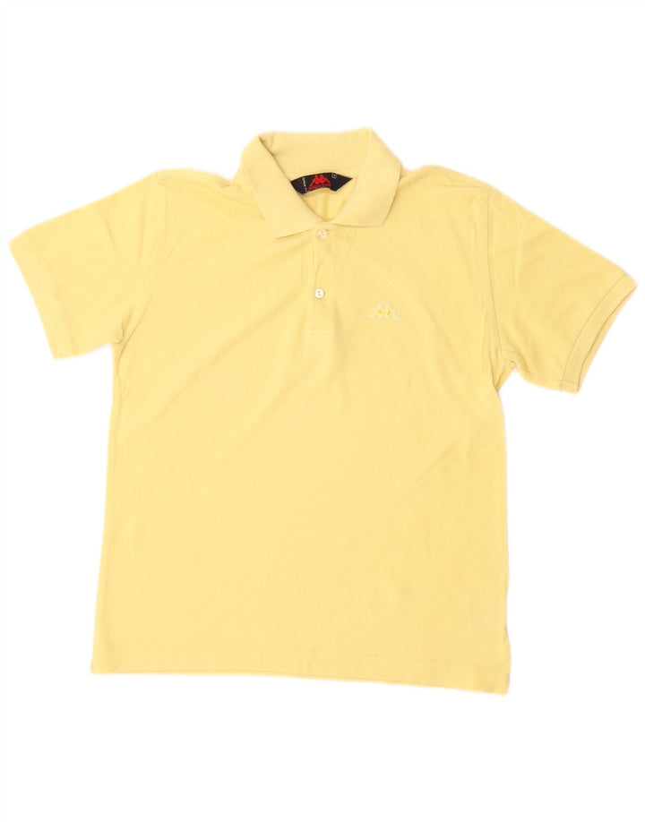 KAPPA Tricou Polo Băieți 13-14 Ani Mare Bumbac Galben
