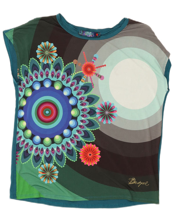 Tricou grafic Desigual pentru femei Top UK 14 Medium Multicolor