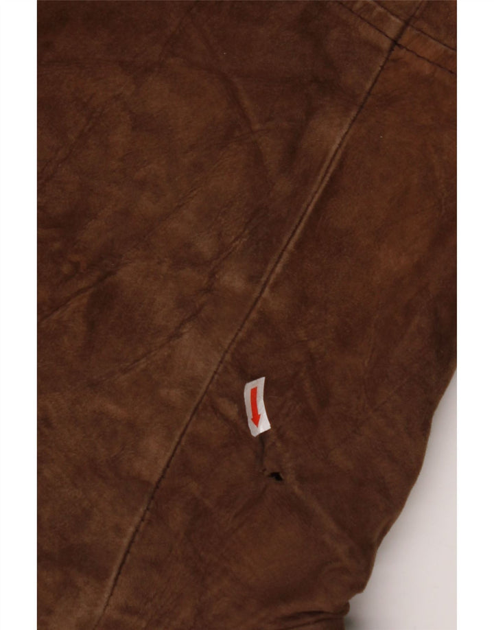 Palton dublu din shearling pentru bărbați VINTAGE IT 54 2XL piele maro