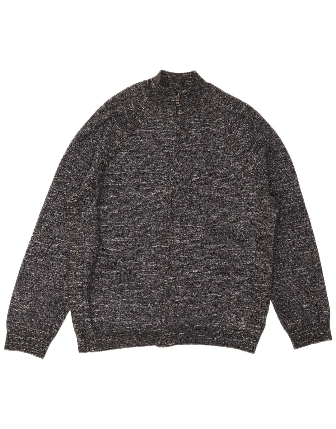 MARKS & SPENCER Pulover cardigan pentru bărbați XL poliester cu pături gri