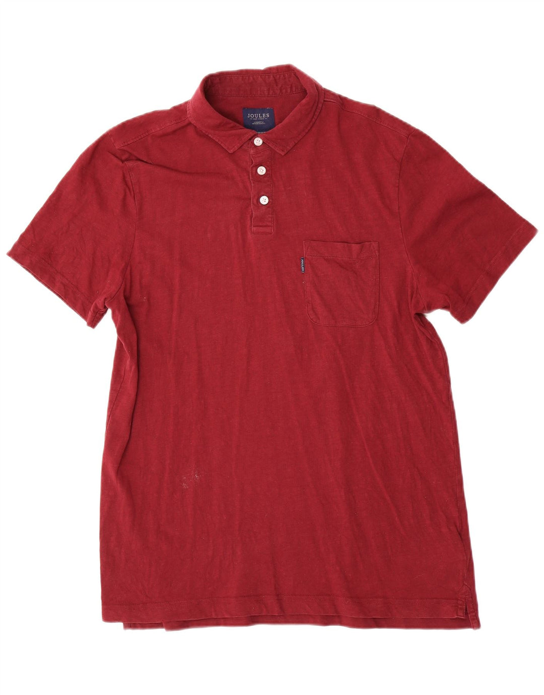 Tricou polo pentru bărbați Joules Bumbac Burgundy mediu