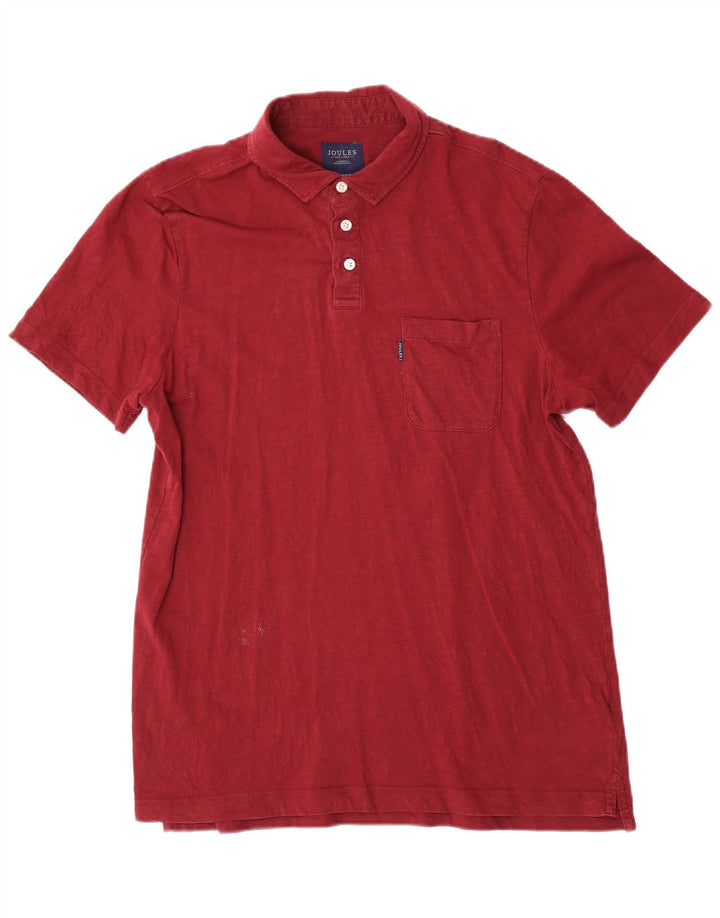 Tricou polo pentru bărbați Joules Bumbac Burgundy mediu