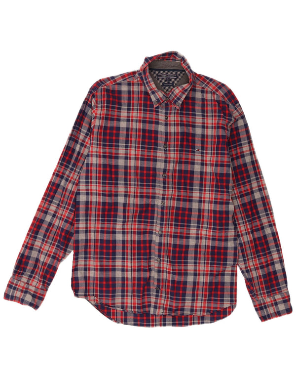 Cămașă pentru bărbați Tommy Hilfiger New York Fit XL, bumbac cu carouri roșii