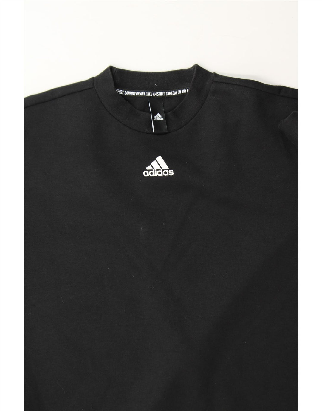 ADIDAS Mens Sweatshirt Jumper Small Black Cotton Vintage Adidas and Second-Hand Adidas from Messina Hembry 