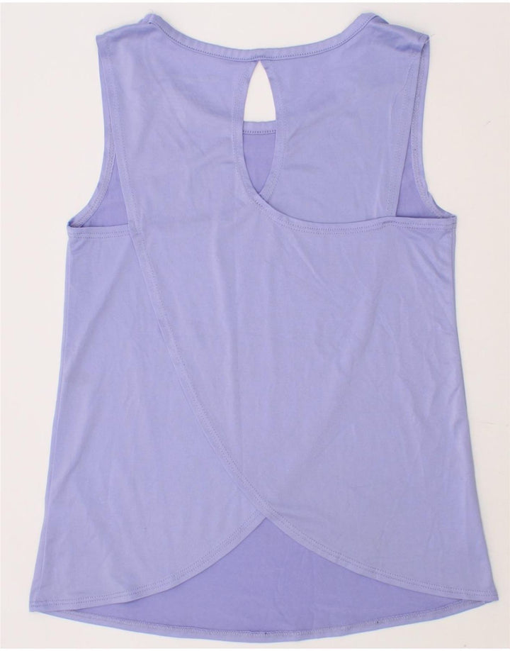 CHAMPION Girls Graphic Vest Top 7-8 Years Purple Polyester Vintage Champion and Second-Hand Champion from Messina Hembry 