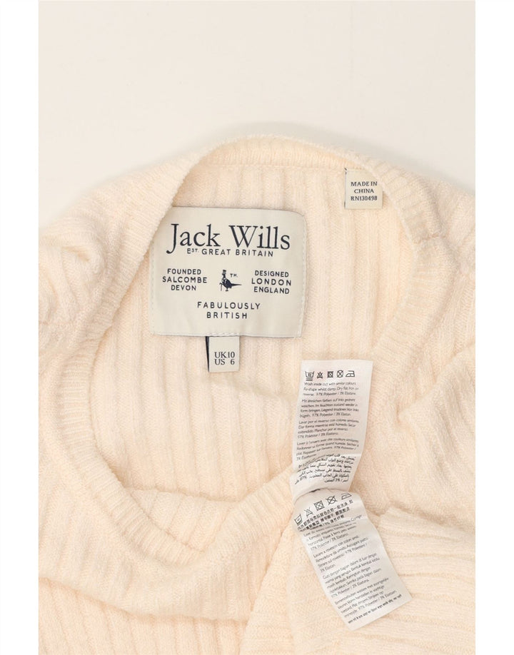 Bluză pentru femei Jack Wills, UK 10, poliester alb mic