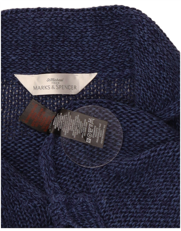 Marks & Spencer Pulover cu gât polo pentru femei UK 12 Medium Bleumarin
