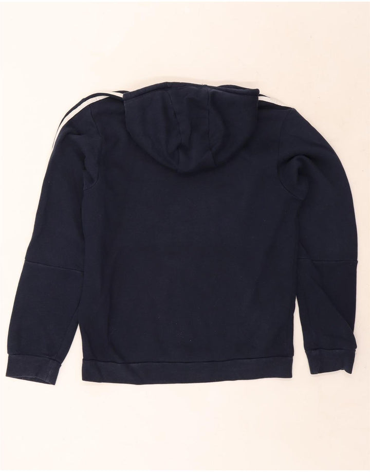 Pulover Adidas pentru bărbați, bumbac, albastru bleumarin mediu