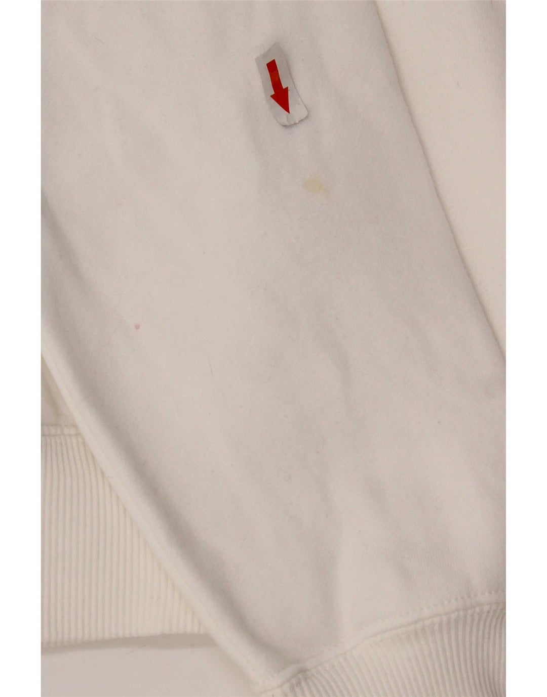 Jachetă de top pentru trening Nike pentru femei, UK 14, bumbac alb mediu