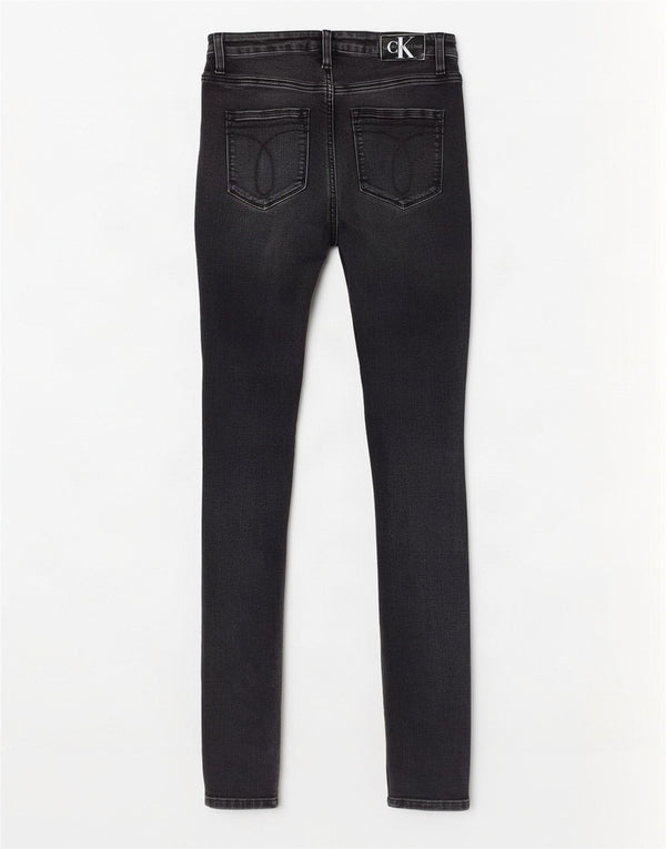 Calvin Klein Blugi skinny grafic pentru femei W28 L32 bumbac negru