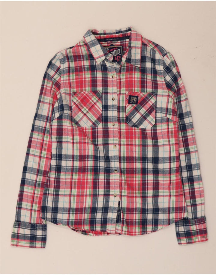 Cămașă de flanel Superdry Classic Fit UK 12 Bumbac multicolor mediu