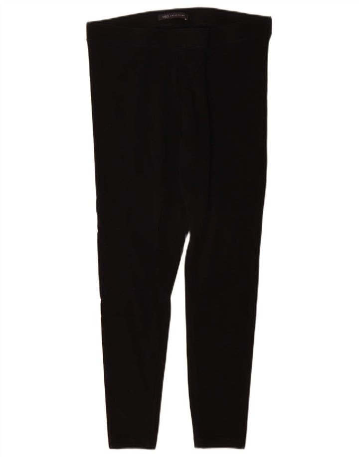 Leggings crop pentru femei Marks & Spencer UK 12, bumbac mediu negru