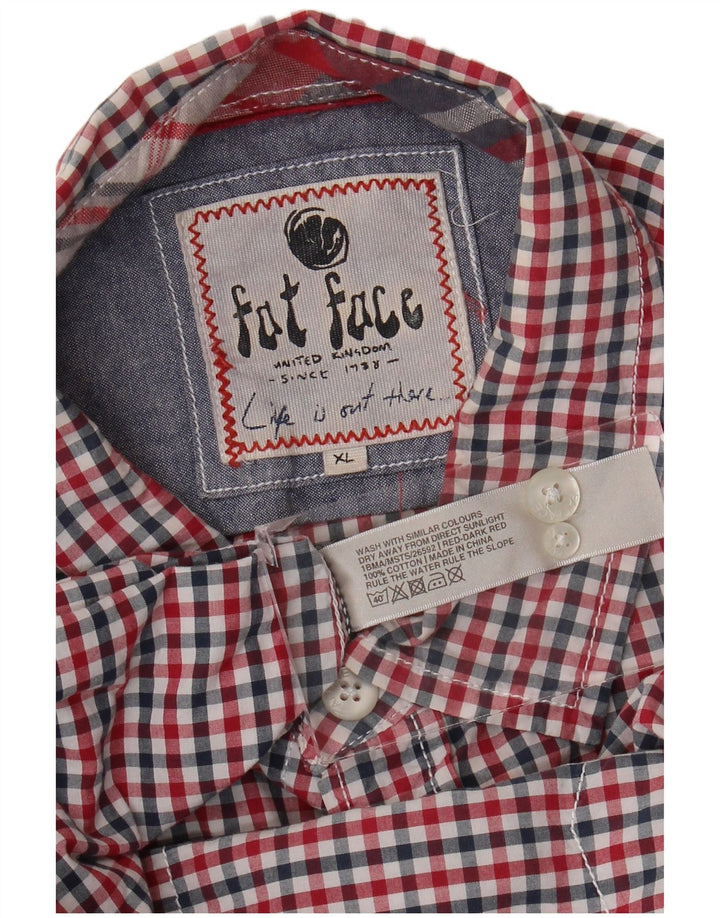 Cămașă pentru bărbați Fat Face XL, bumbac vichy multicolor