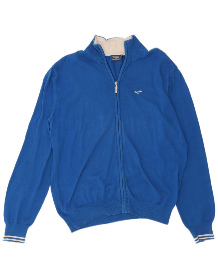 Pulover cardigan pentru bărbați Lotto 2XL bumbac albastru