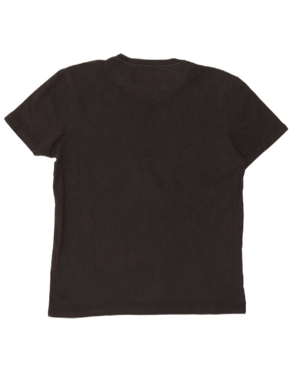 Tricou pentru bărbați Lyle & Scott Top mediu din bumbac negru