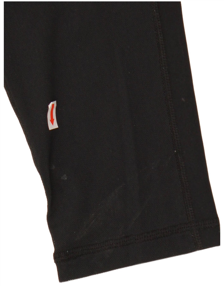 Leggings NIKE Dri Fit Graphic Capri pentru femei UK 12 Poliester mediu negru