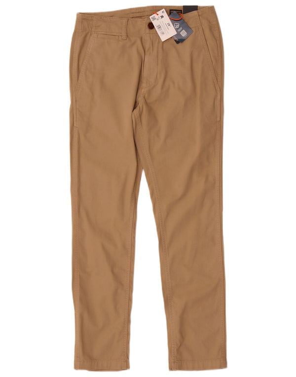 Pantaloni chino slim pentru bărbați Superdry L28 L32 bumbac bej