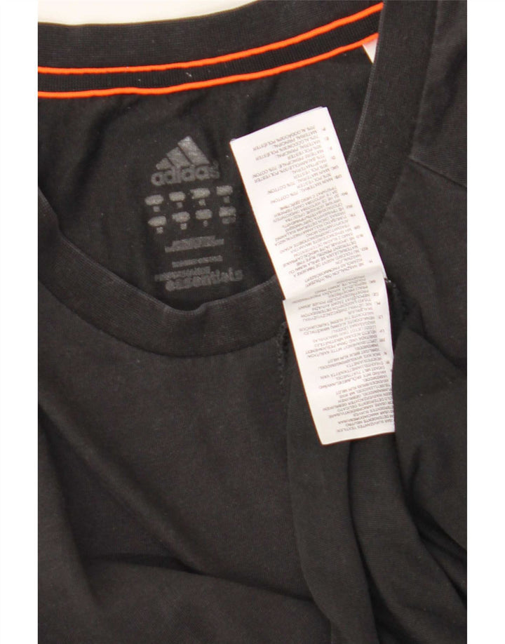 Tricou Adidas Climalite pentru bărbați Top Medium Negru Bumbac