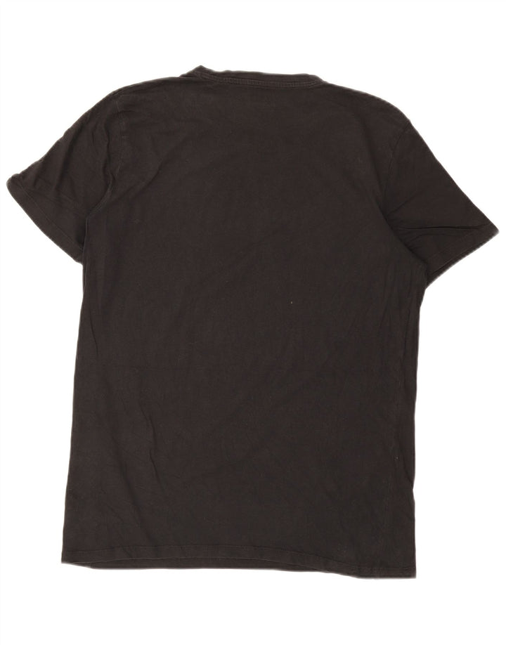 JACK & JONES Tricou grafic pentru bărbați Top mediu din bumbac negru