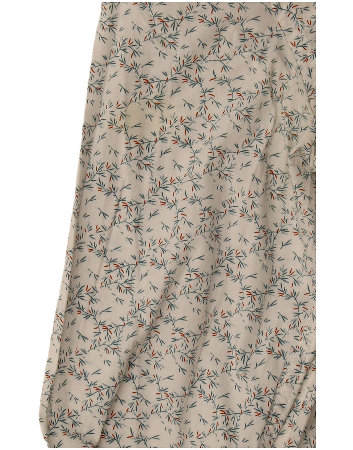 Cămașă subțire pentru bărbați J. Crew, bumbac floral alb mediu
