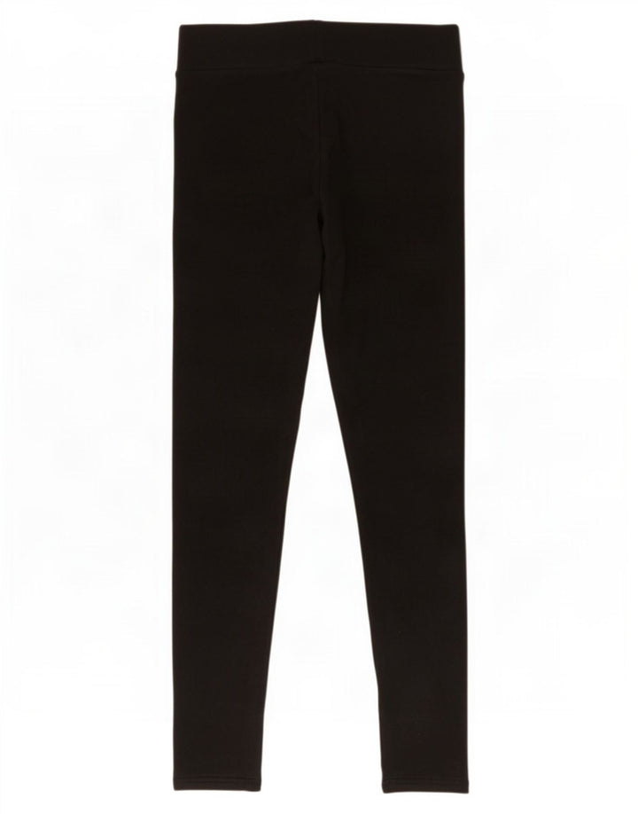 Marks & Spencer Womens Leggings UK 12 Medium Black Polyester