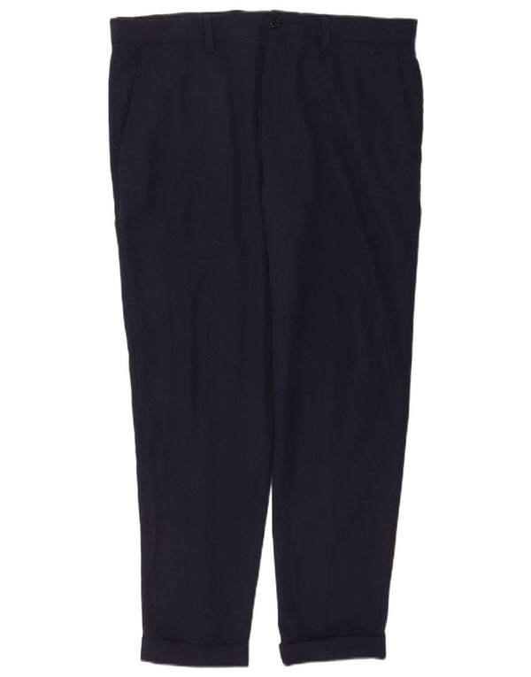 Pantaloni de costum slim pentru bărbați Zara EU 44 Mari L34 L30 Poliester bleumarin