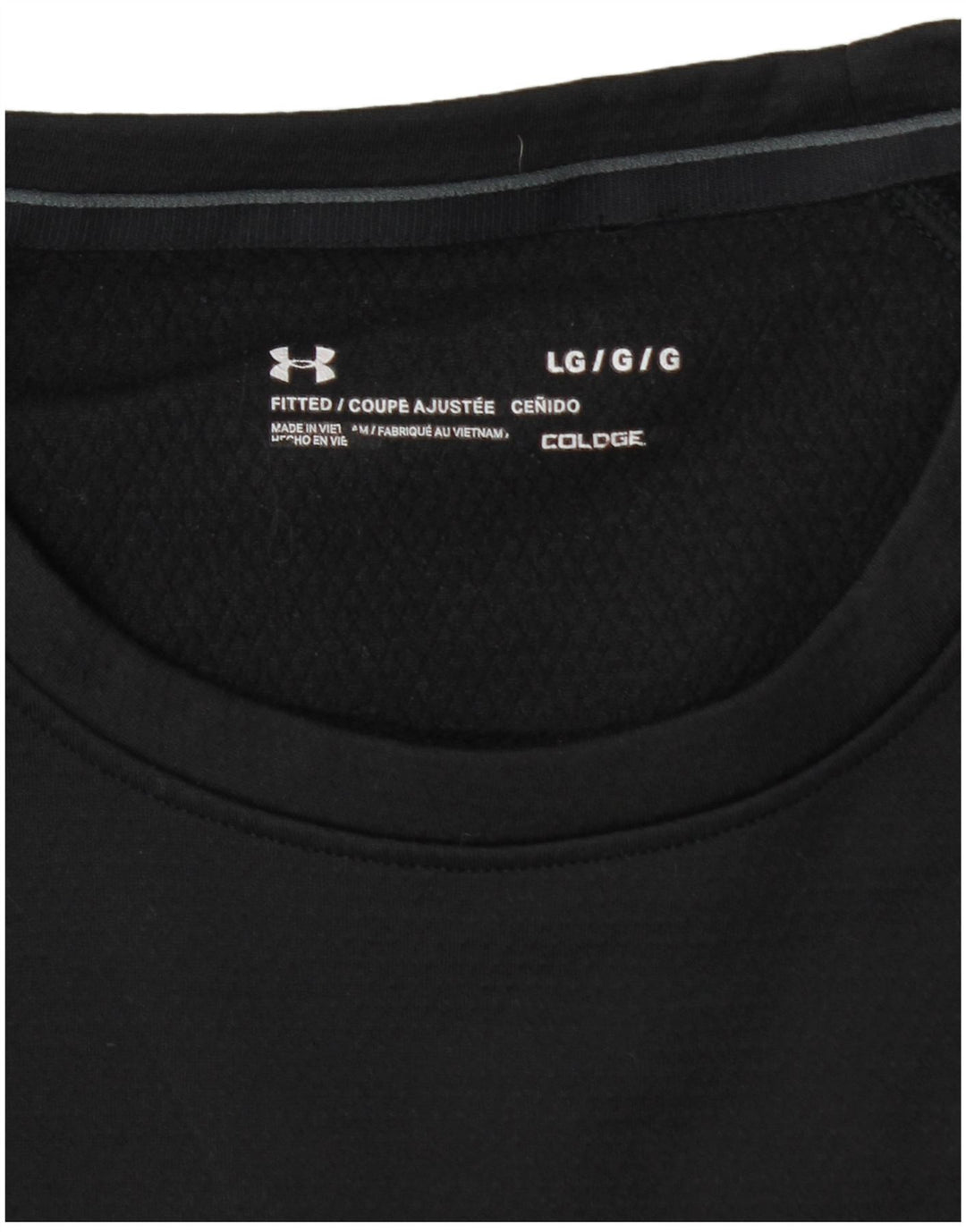 UNDER ARMOUR Cold Gear Top cu mânecă lungă pentru bărbați, mare, negru