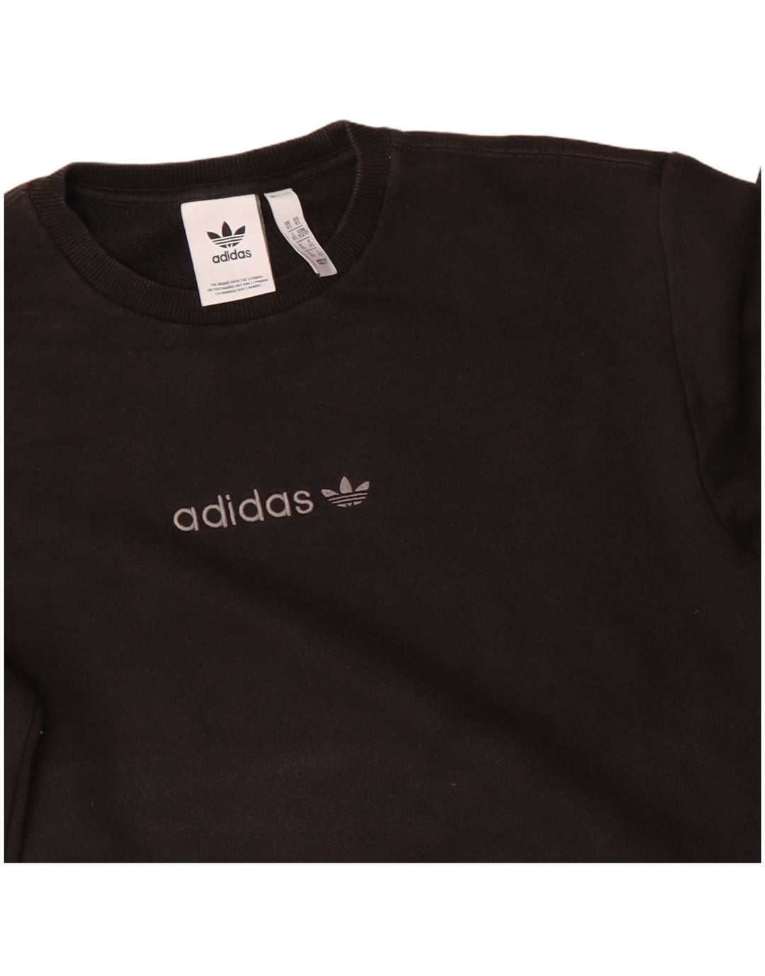 Hanorac grafic pentru bărbați ADIDAS Jumper XS bumbac negru