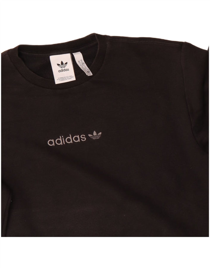 Hanorac grafic pentru bărbați ADIDAS Jumper XS bumbac negru