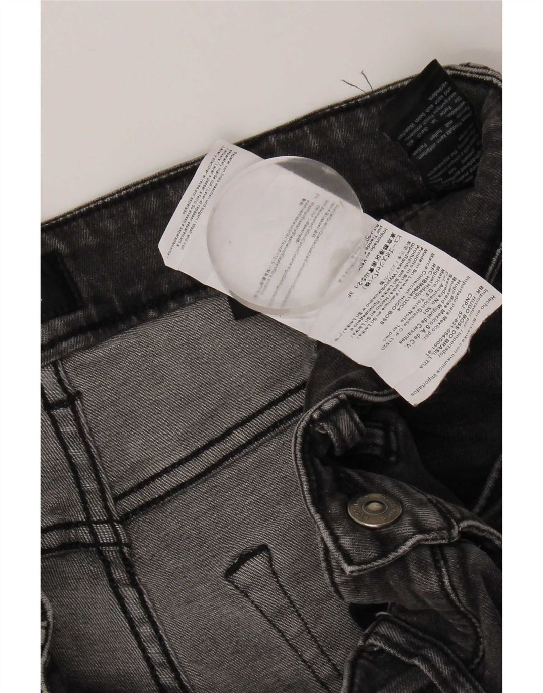 Blugi slim pentru bărbați Hugo Boss W31 L32 bumbac gri