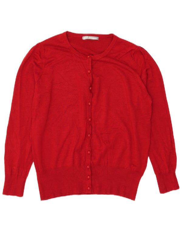 Pulover cardigan pentru femei Marks & Spencer UK 18 XL Red Viscose