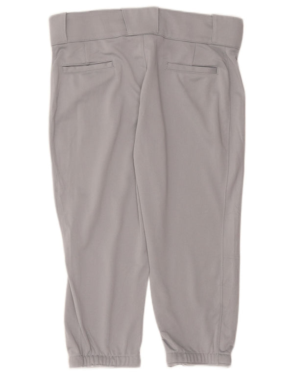 Pantaloni de trening Capri pentru femei Nike Pantaloni de jogging UK 12 Medium Gri Poliester