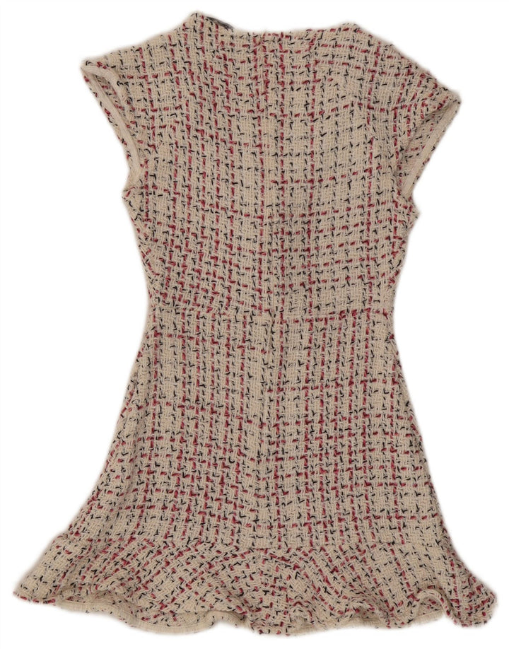 Rochie A-Line pentru Damă Zara UK 8 Mic Bej Check
