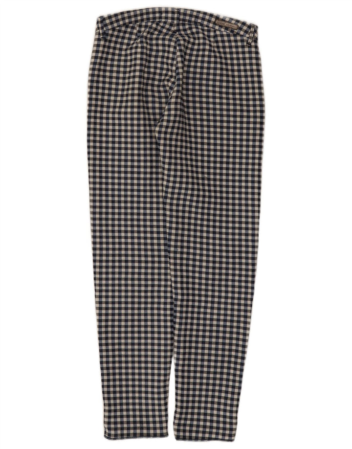 Pantaloni casual subțiri Guess pentru femei L24 L26 Vichy albastru bleumarin