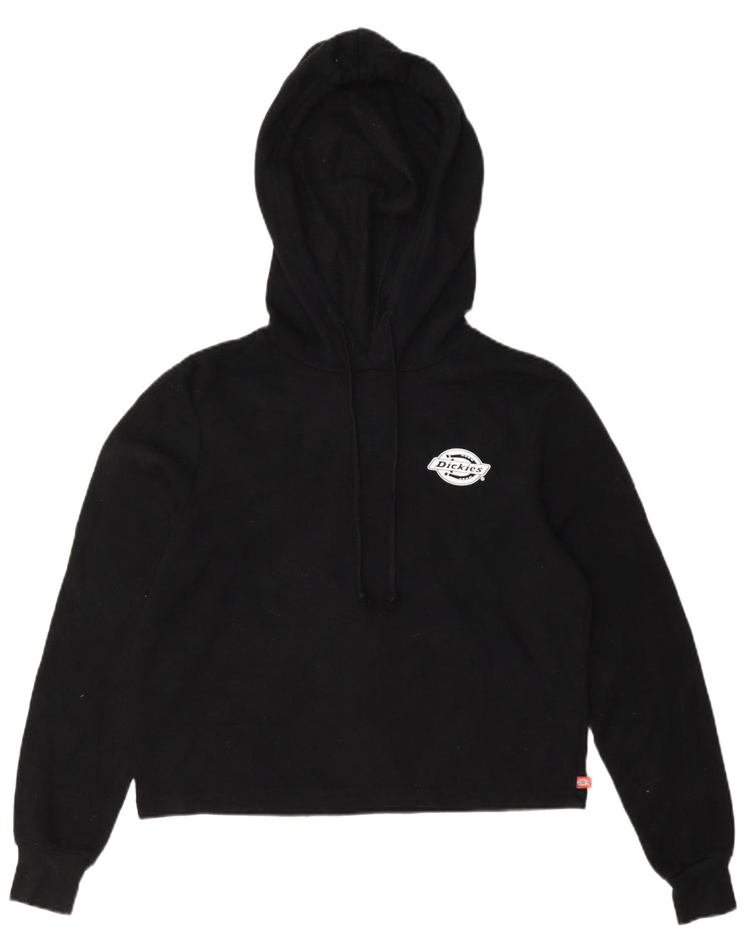 Pulover pentru femei Dickies Crop Oversized Hoodie UK 10 Poliester negru mic